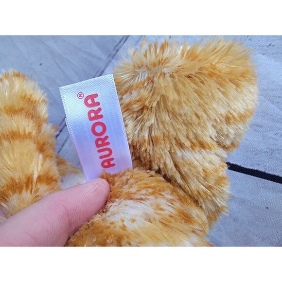Aurora World 8in Cat Kitten Plush Mini Flopsie MOLLY Orange Tabby Stuffed Animal - Picture 2 of 10